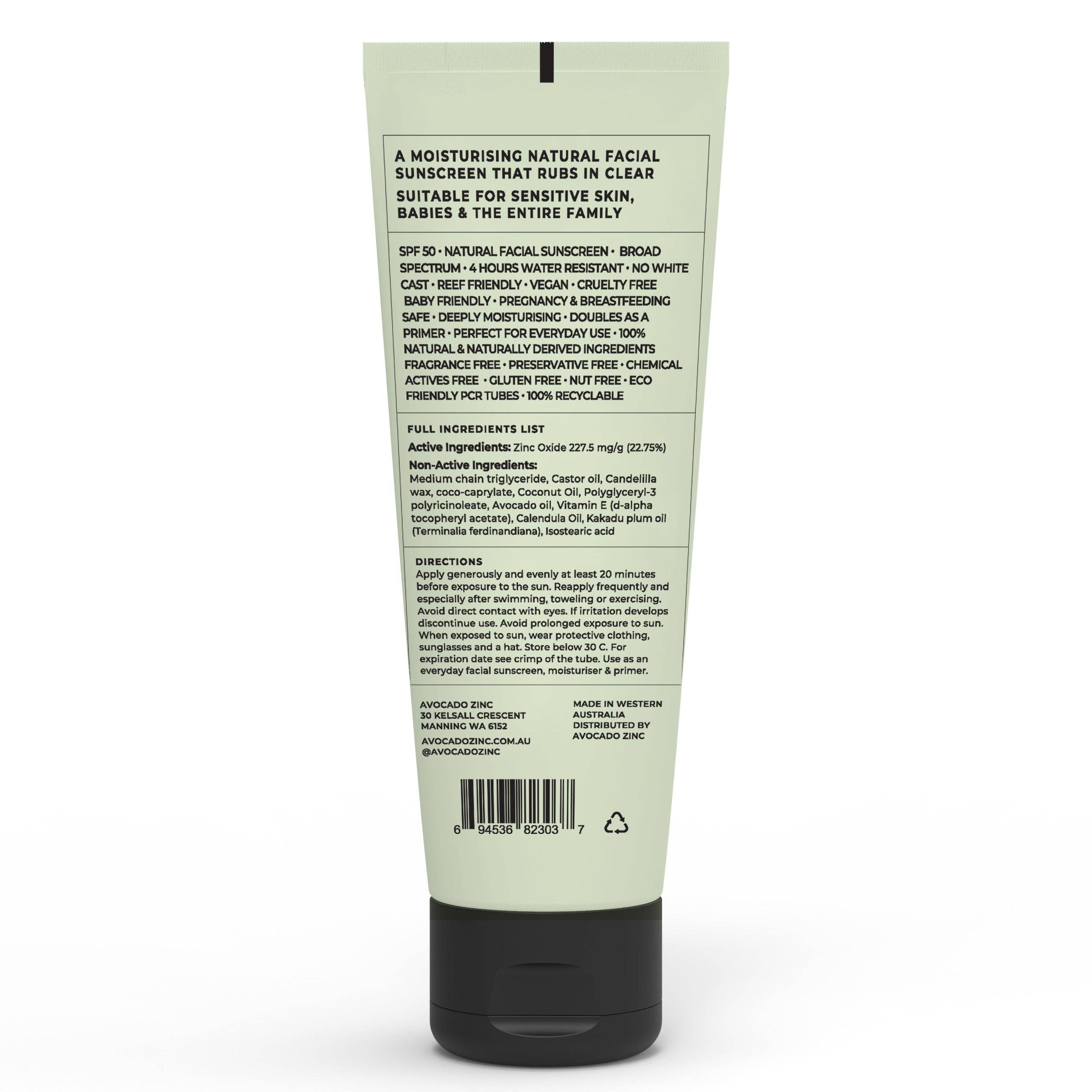 SPF 50 Daily Face Sunscreen – Natural & Sheer