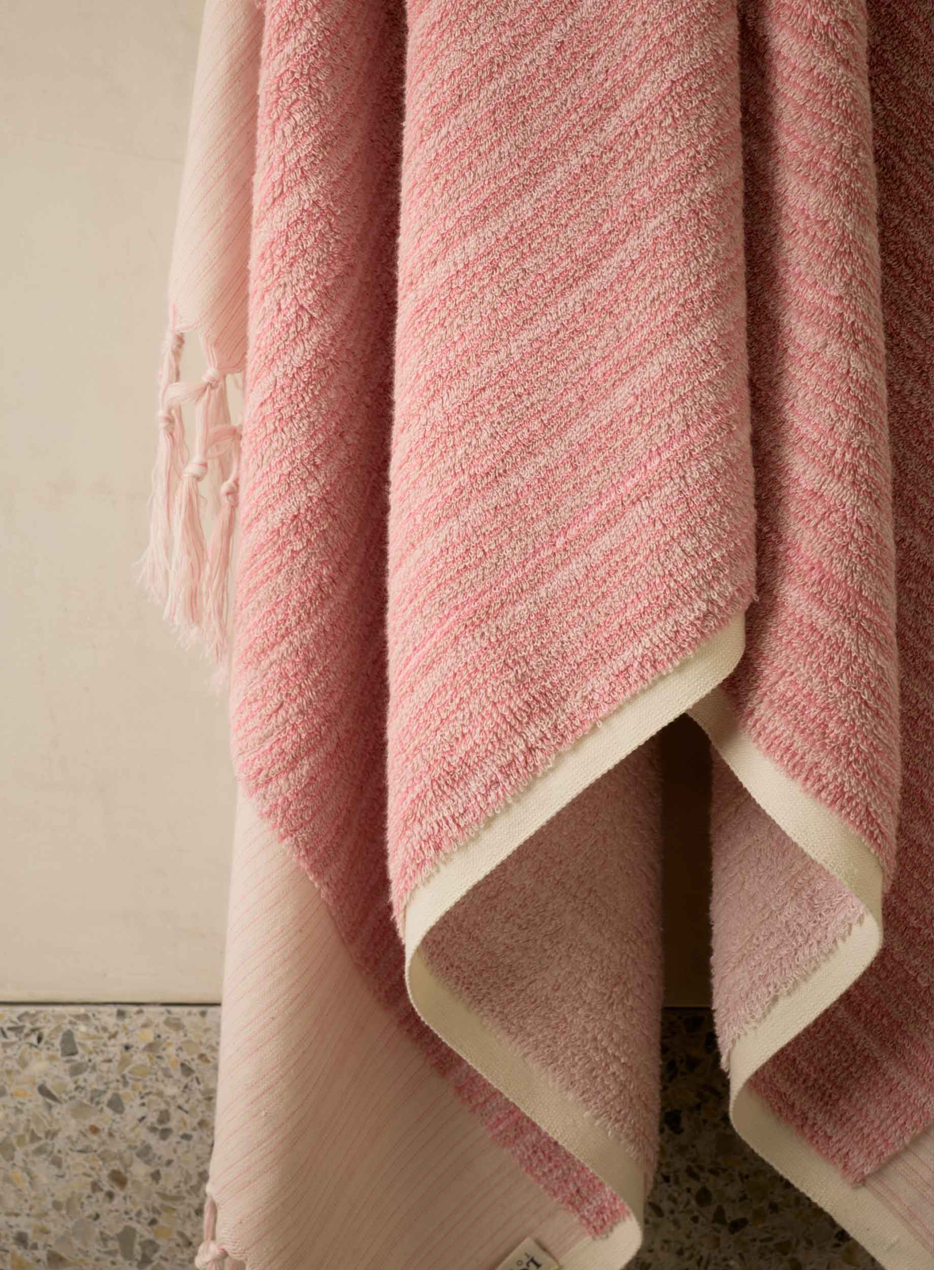 Rose Linen & Cotton Bath Sheet