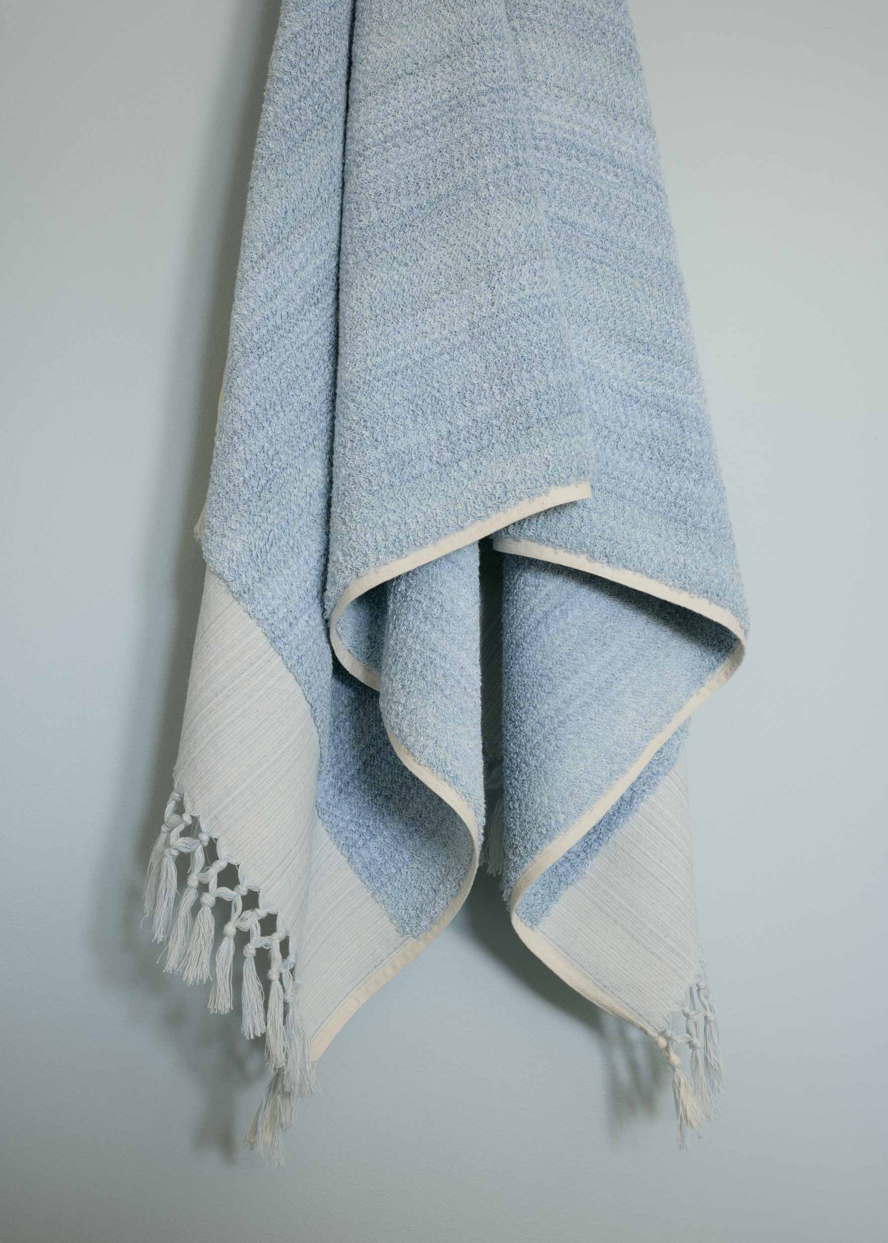 Azure-Mist Melange Bath Towel