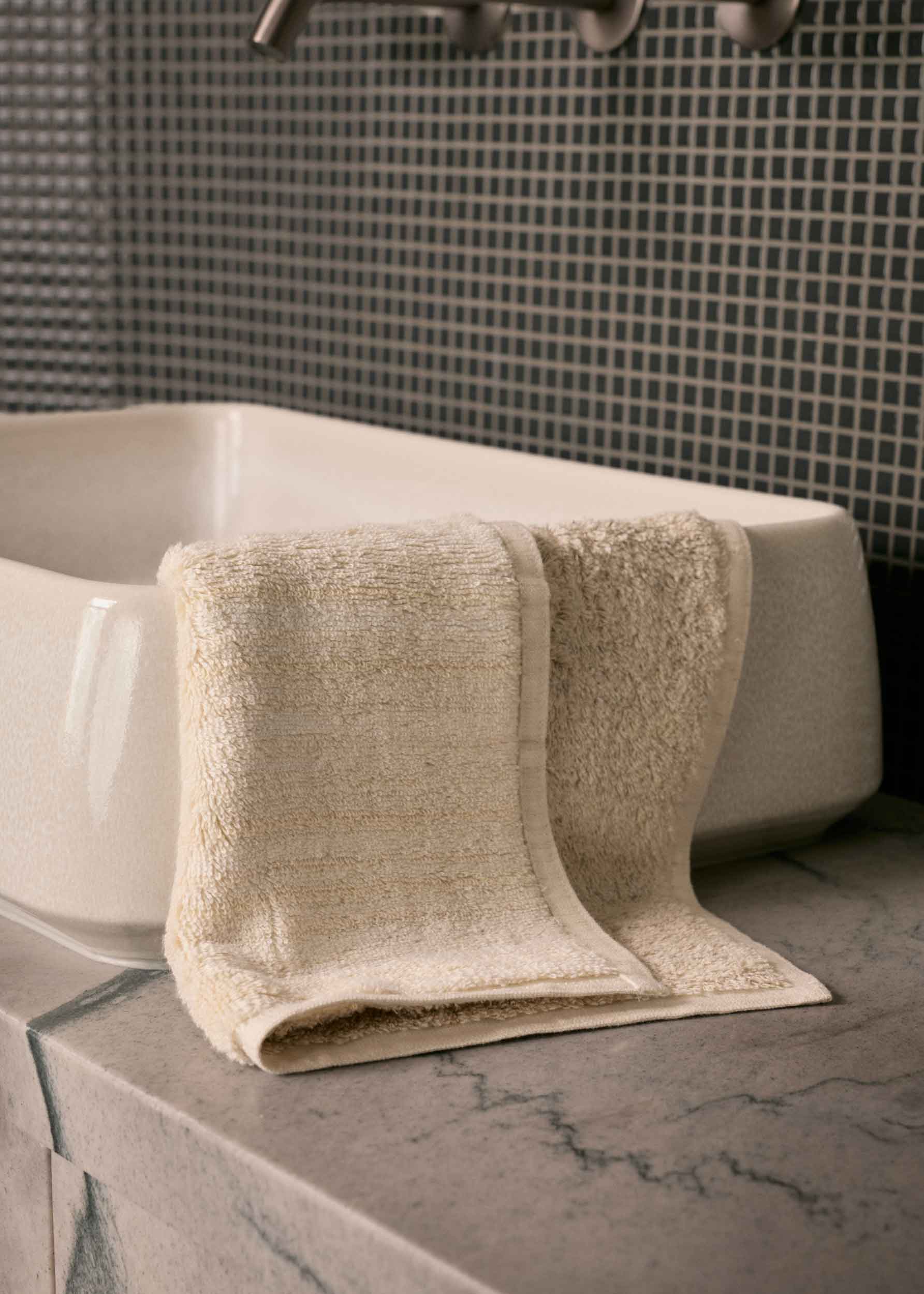 Natural Linen & Cotton Face Towel