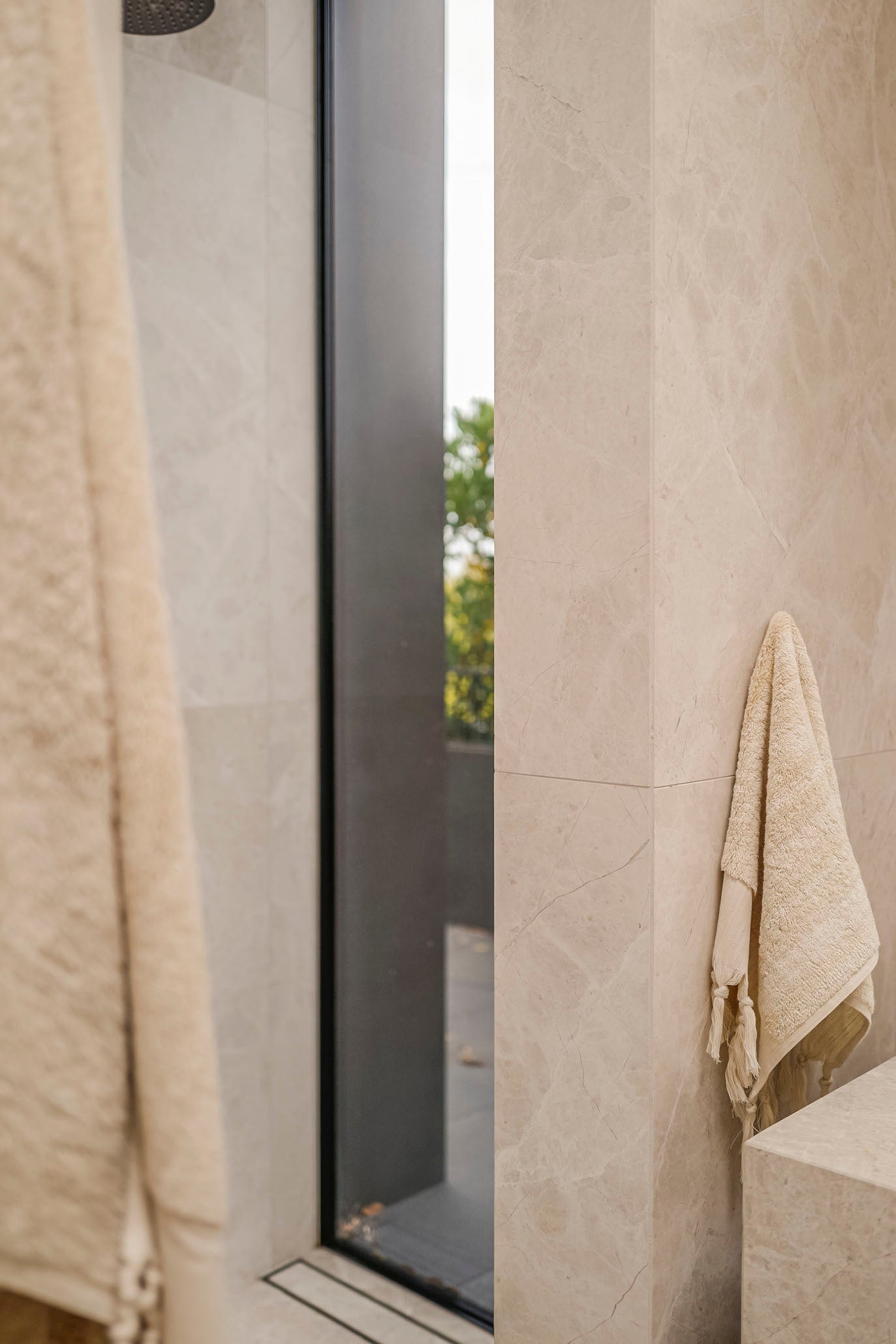 Natural Linen & Cotton Bath Towel