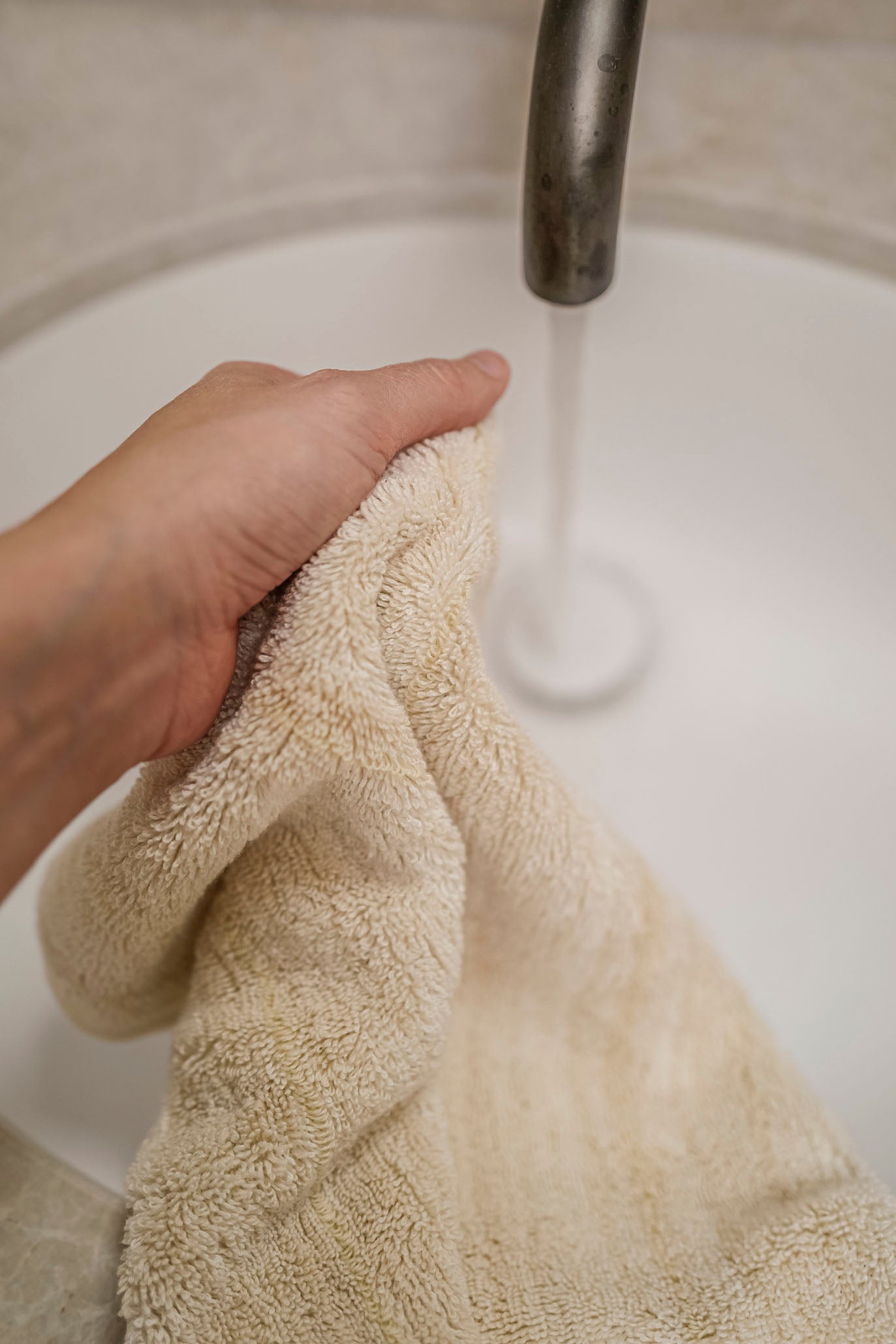 Natural Linen & Cotton Face Towel