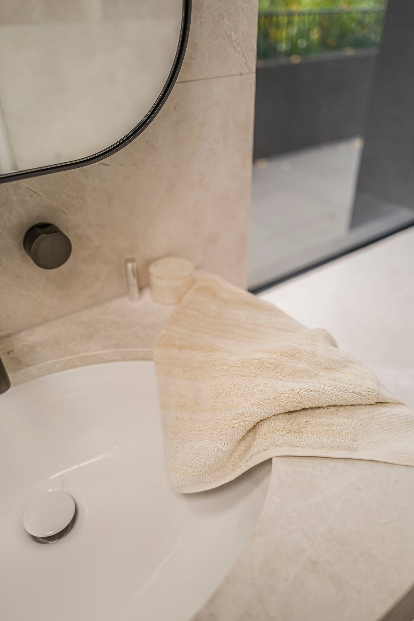 Natural Linen & Cotton Face Towel