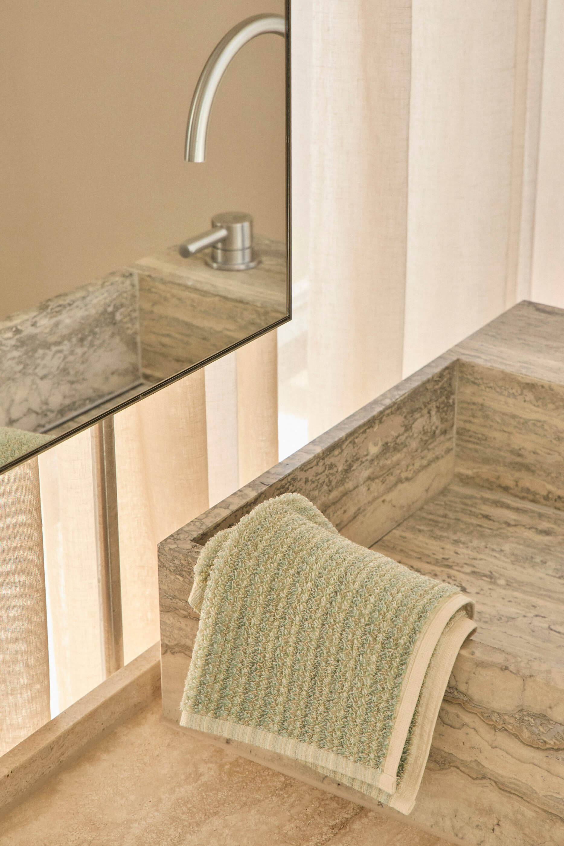 Light Sage Face Towel