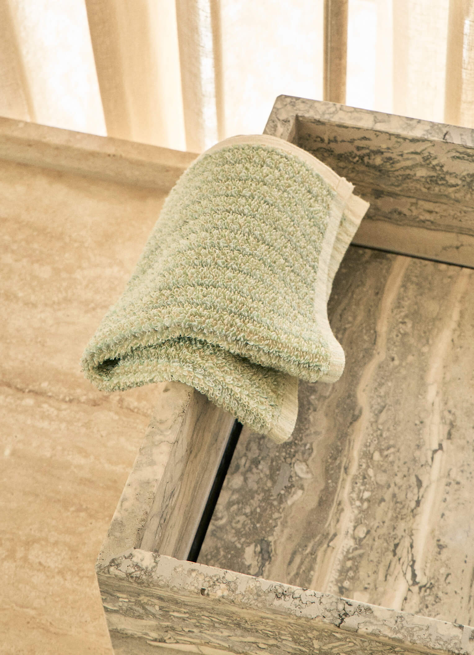 Light Sage Face Towel