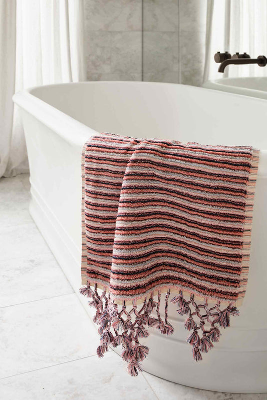 Blossom Stripe Bath Mat
