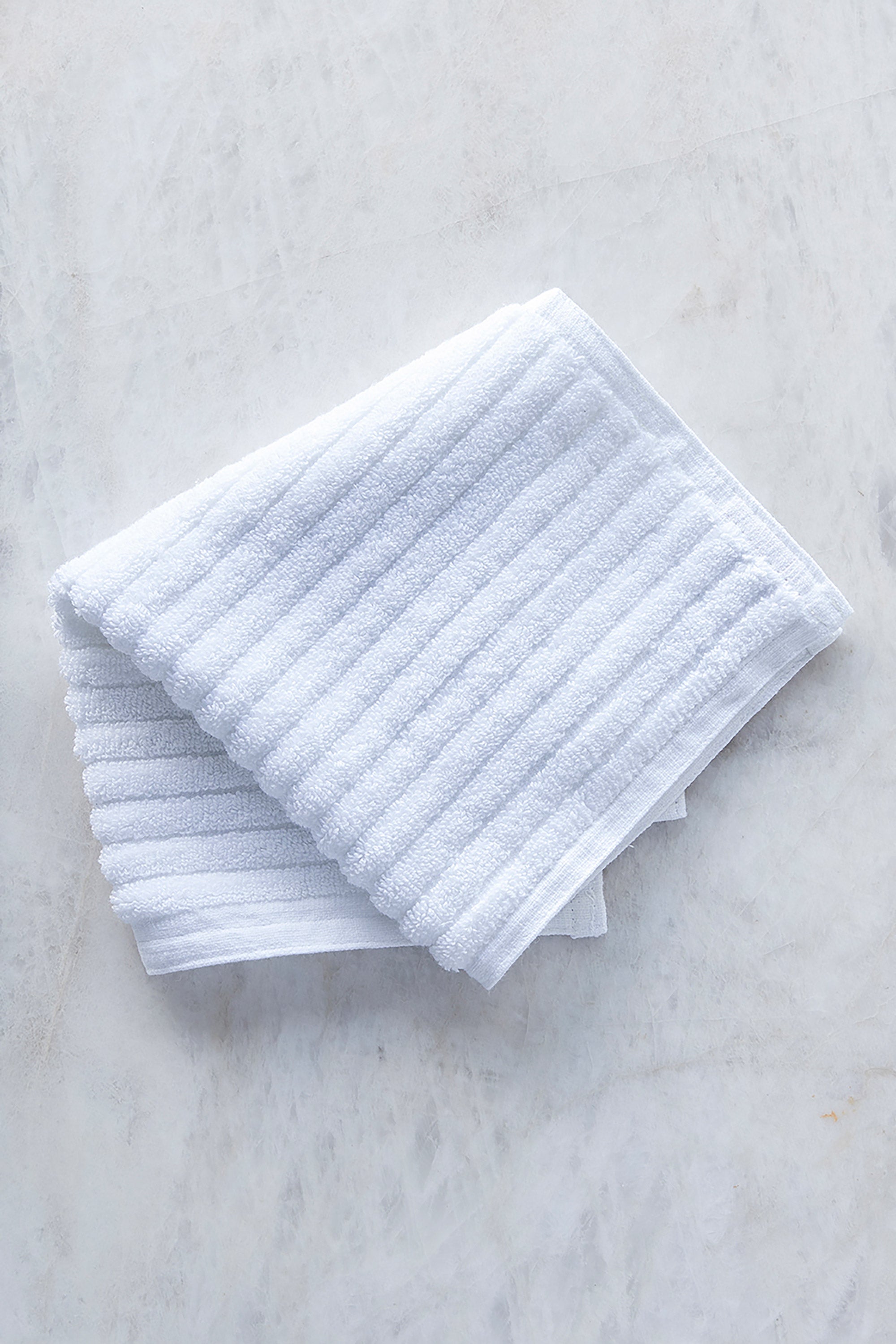 White Stripe Face Towel