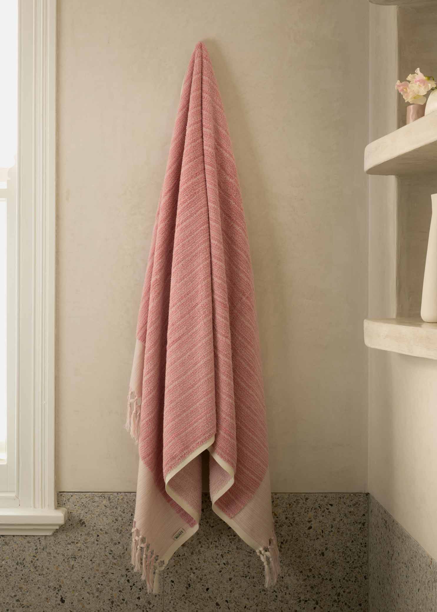 Rose Linen & Cotton Bath Sheet