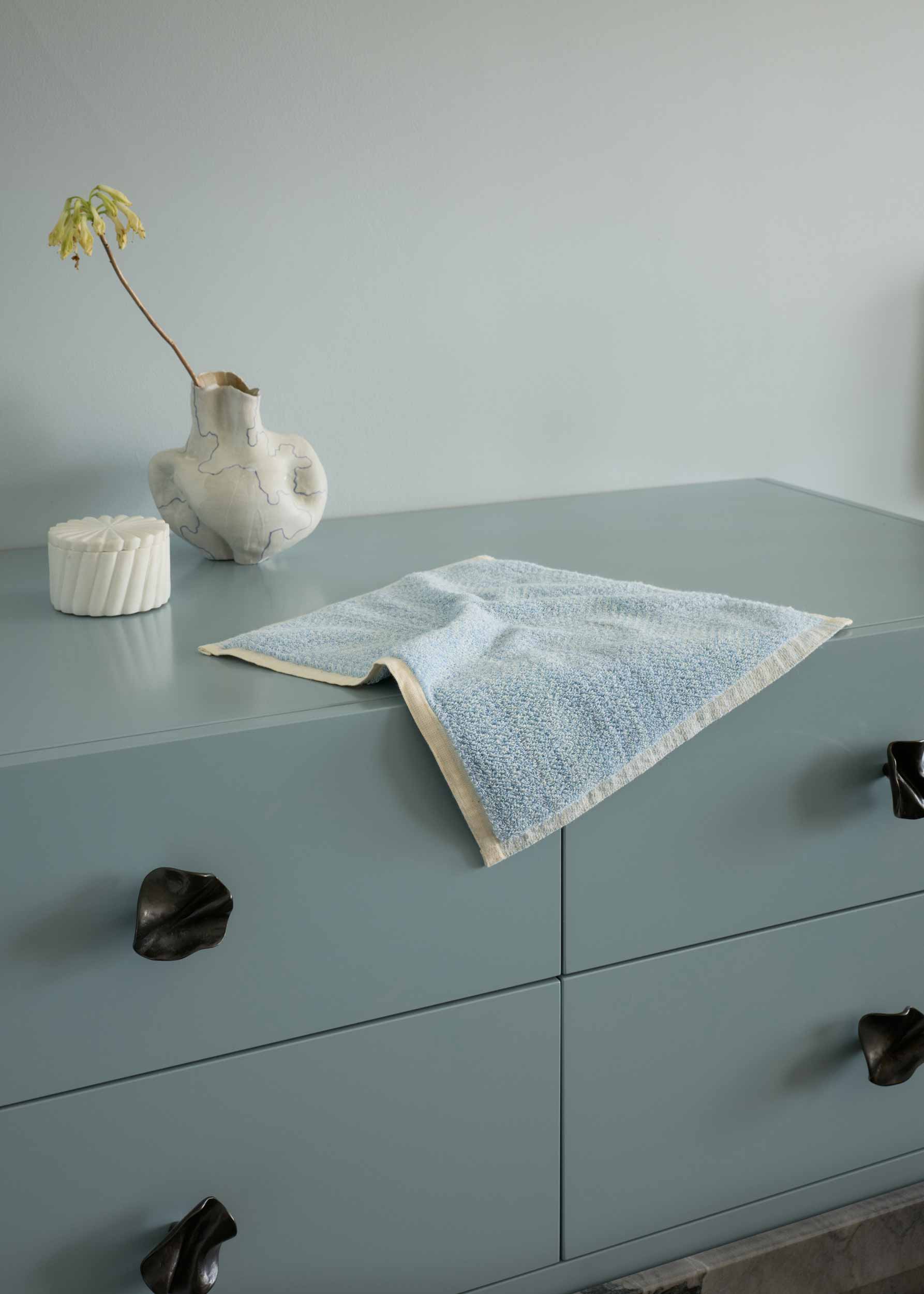 Azure-Mist Melange Face Towel