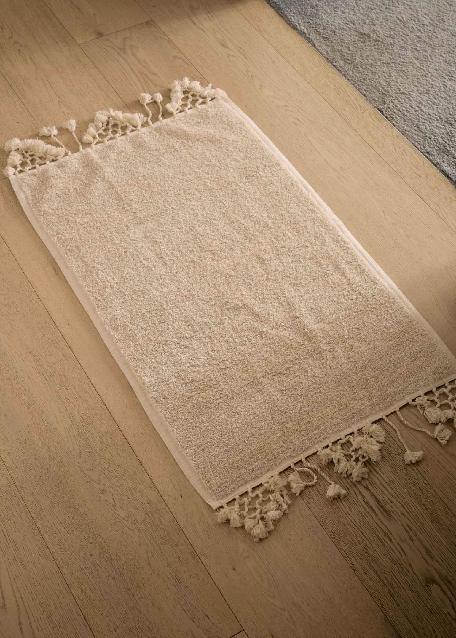 Natural Linen & Cotton Bath Mat
