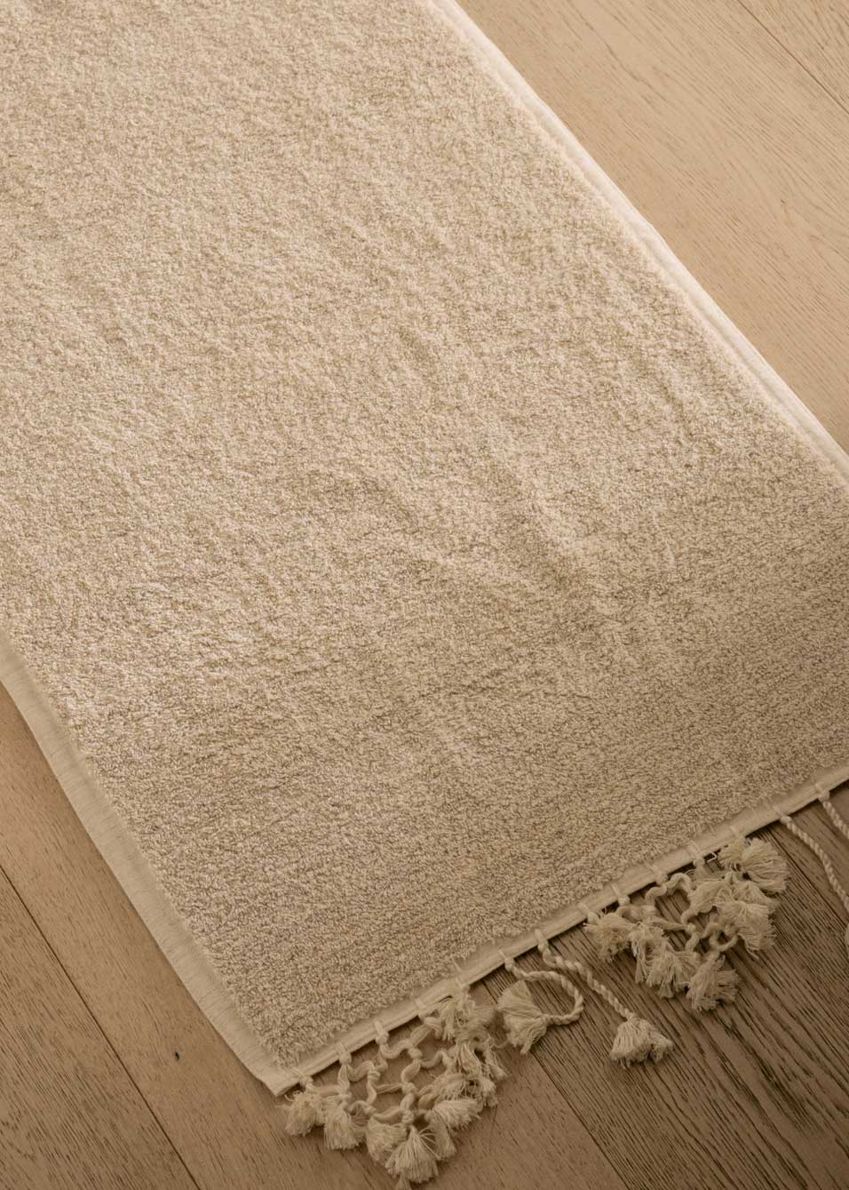 Natural Linen & Cotton Bath Mat