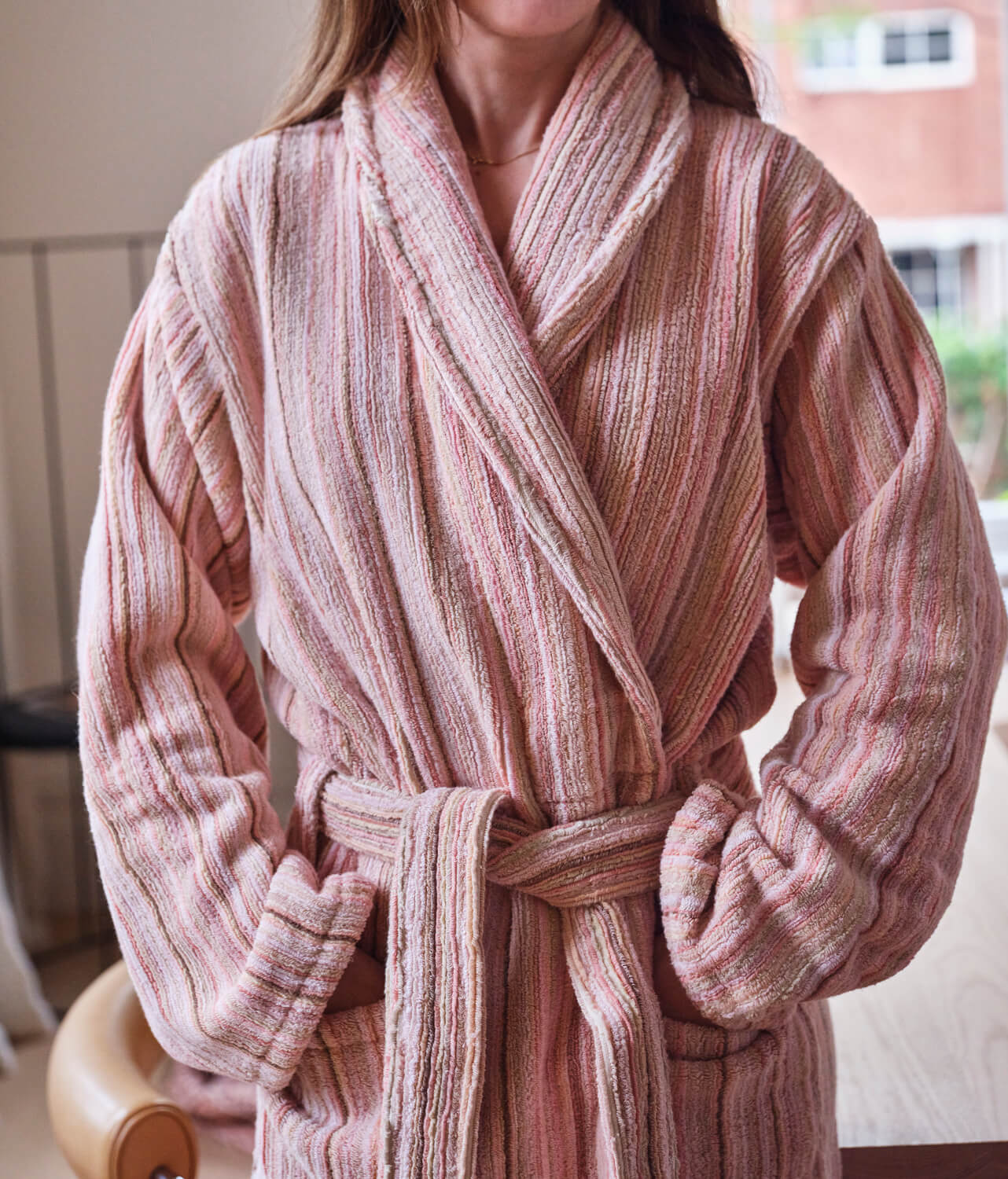 Pink Banksia Bath Robe