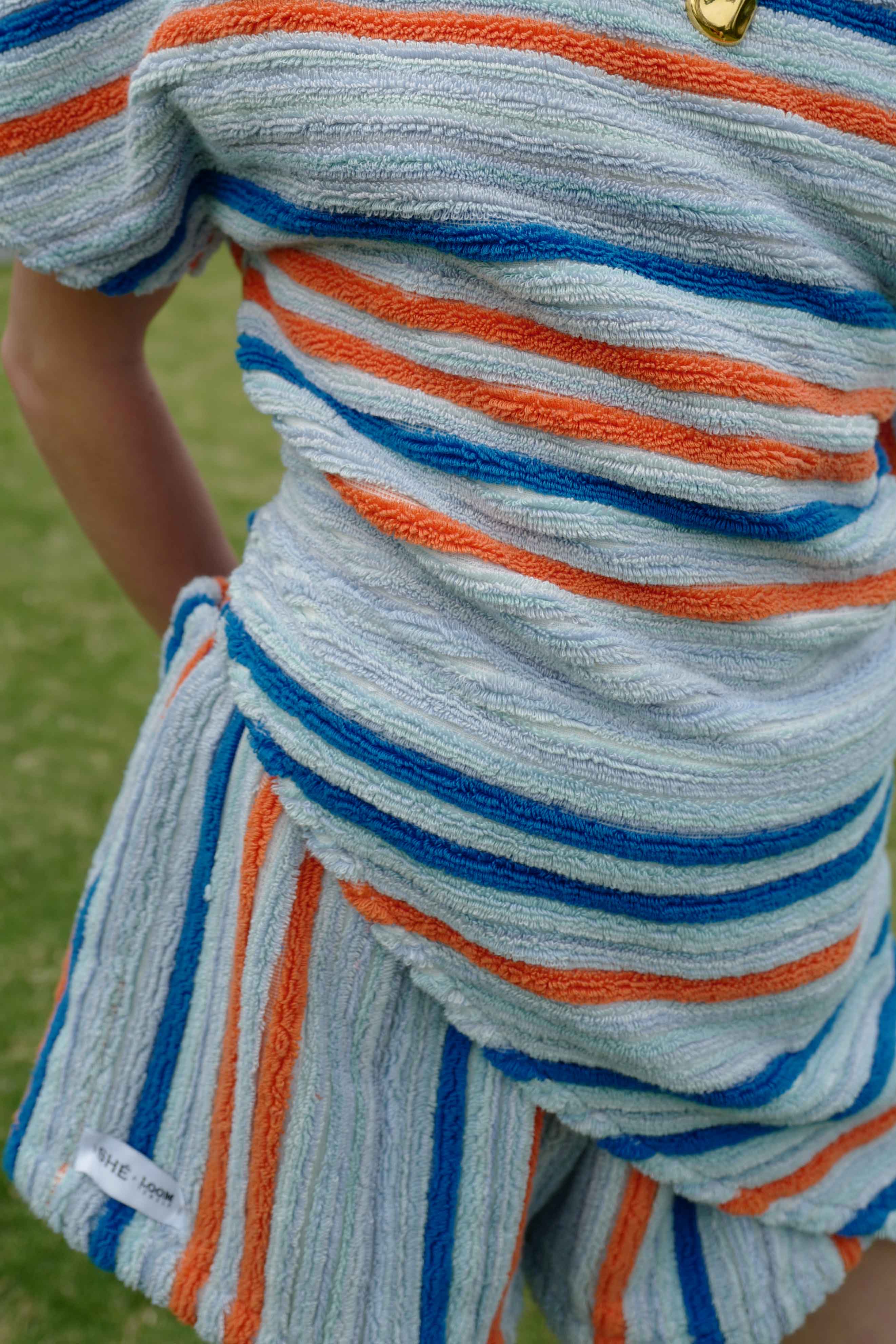 Portofino Short, Blue Stripe