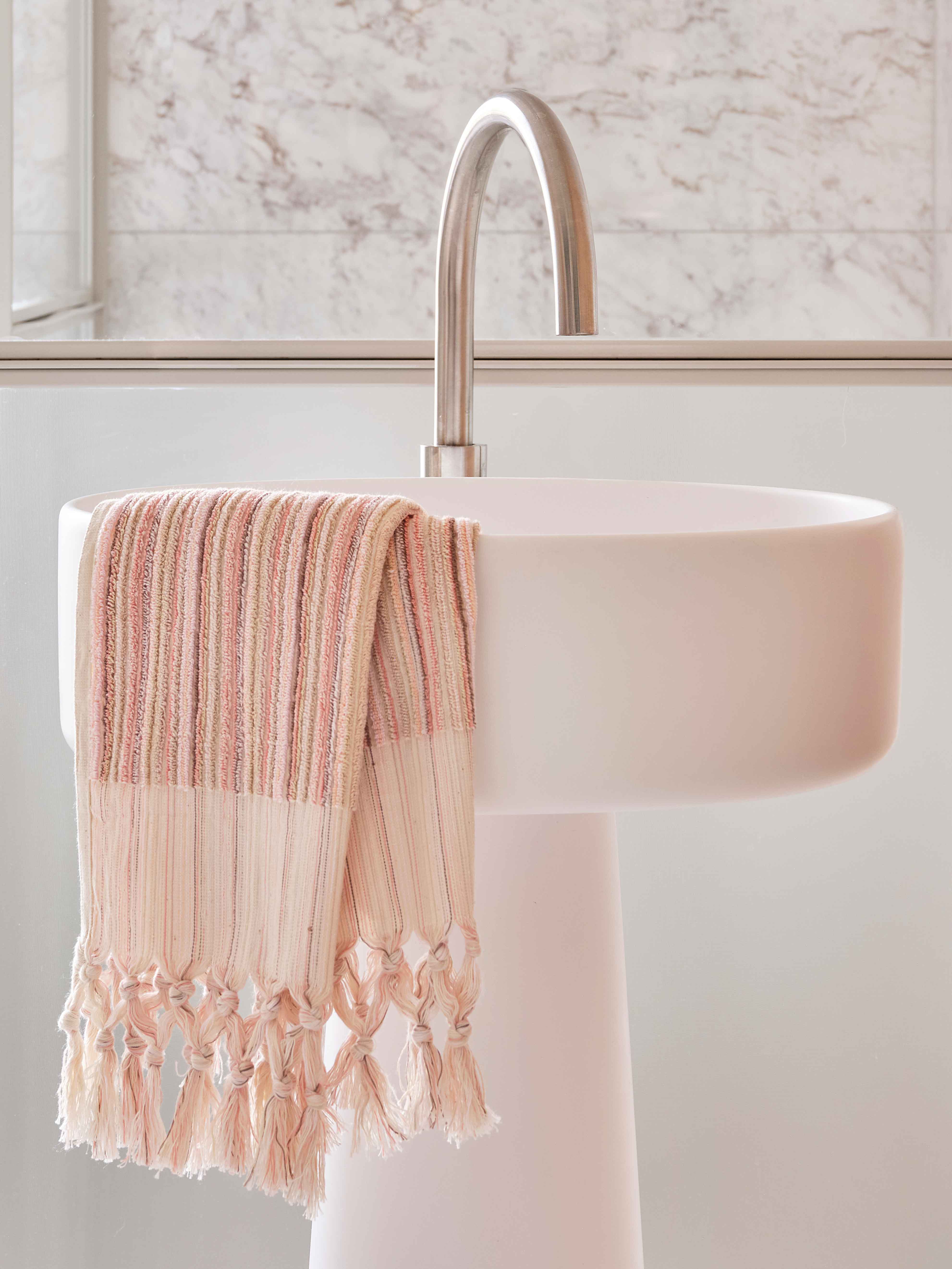 Pink Banksia Hand Towel