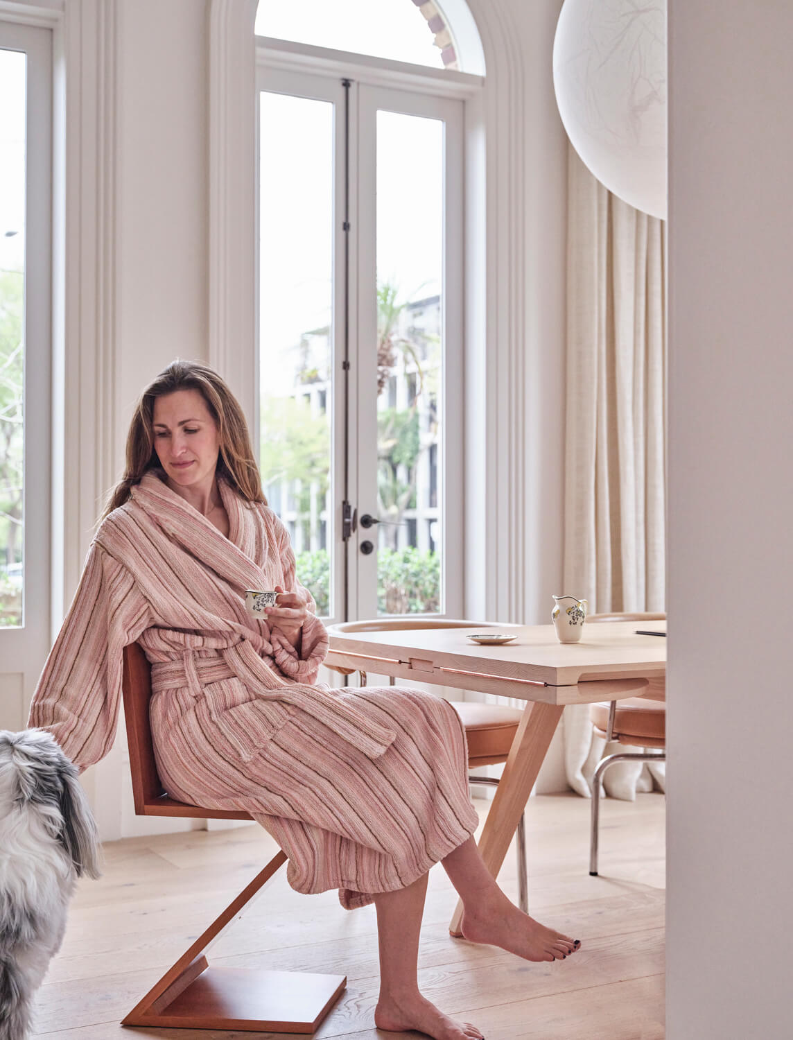 Pink Banksia Bath Robe