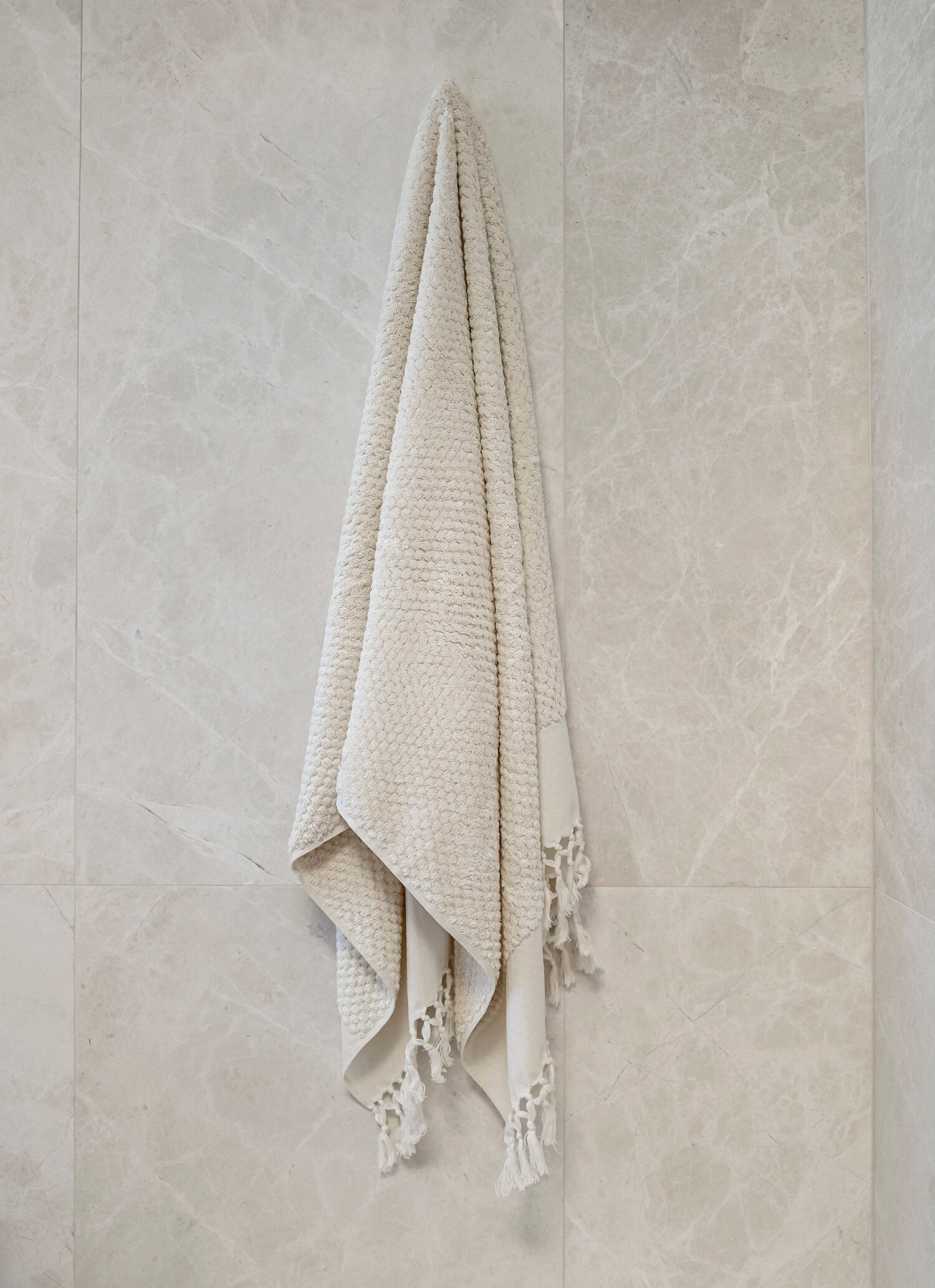 Ecru Dot Bath Towel