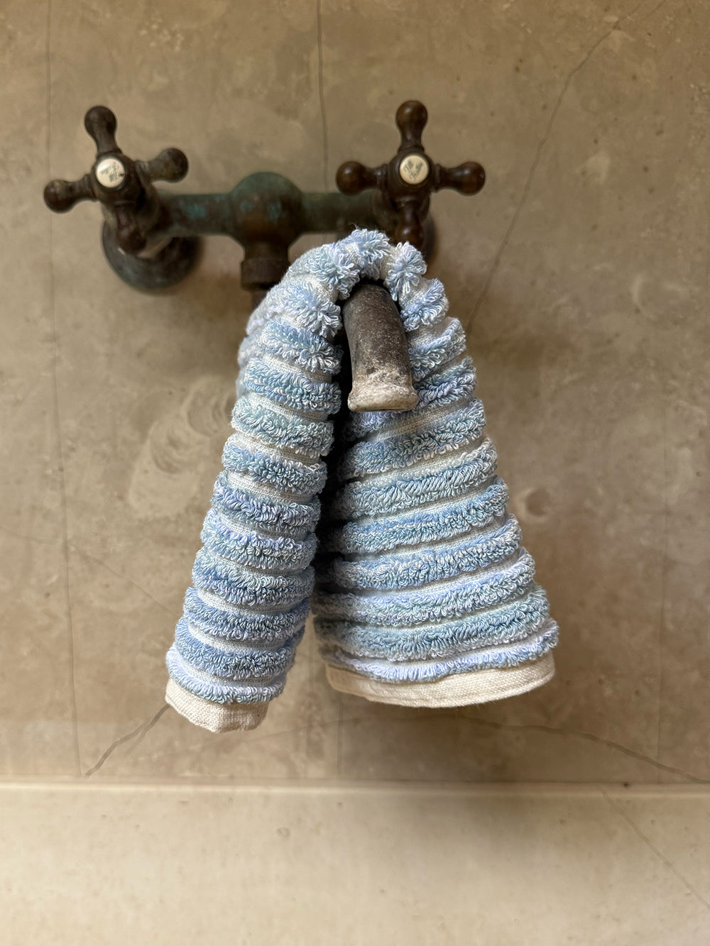 Ice Wide Stripe Face Towel - Preorder