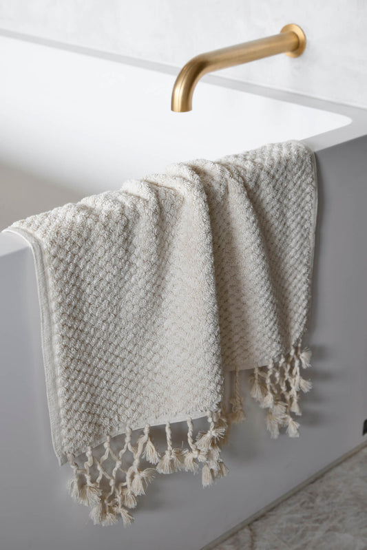 Ecru Dot Bath Mat