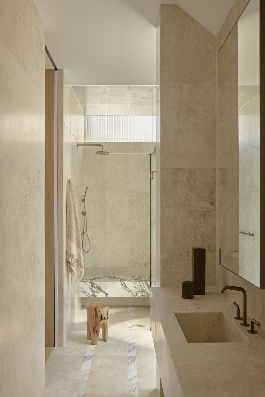 Linen Stripe Classic Bath Towel