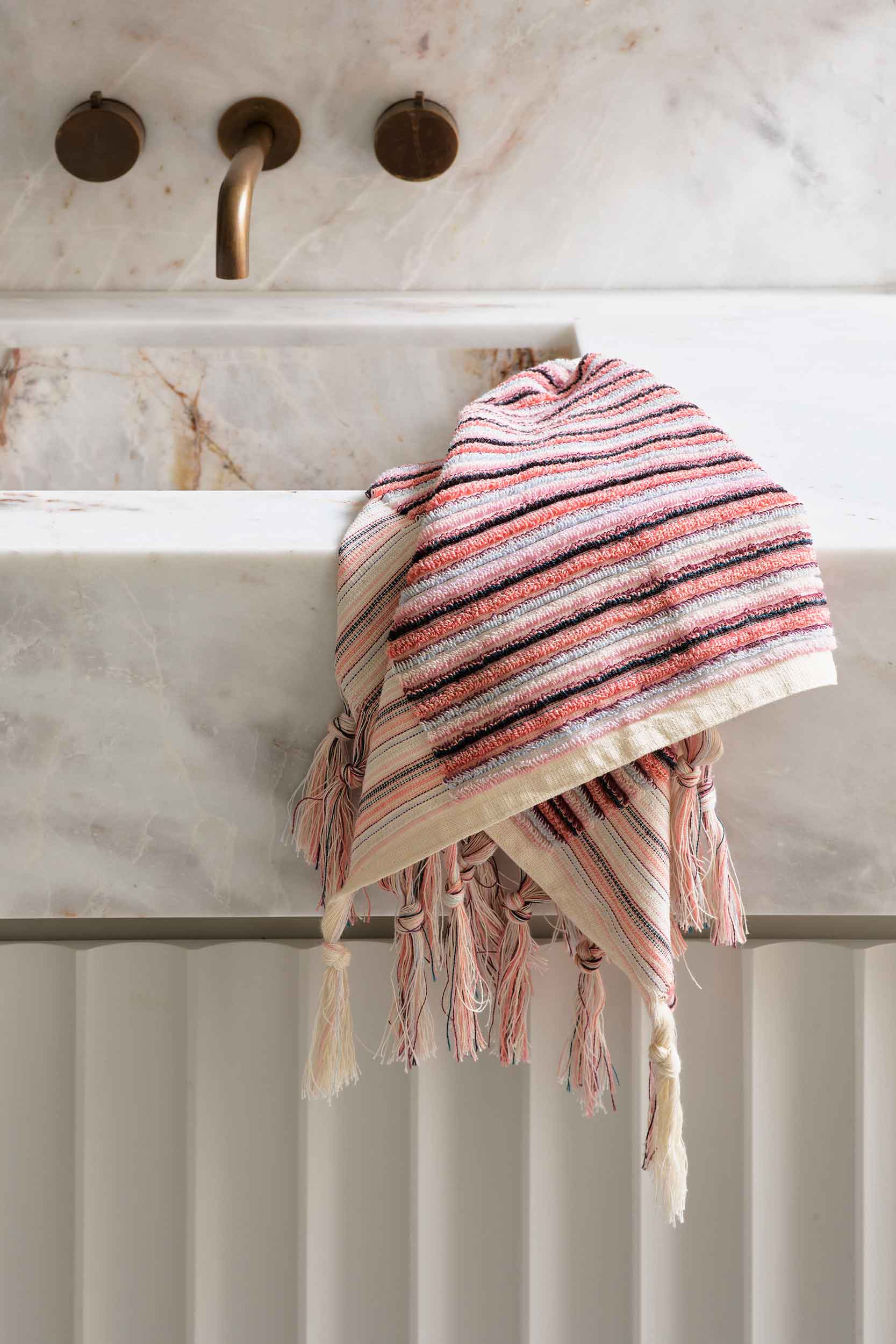 Blossom Stripe Hand Towel
